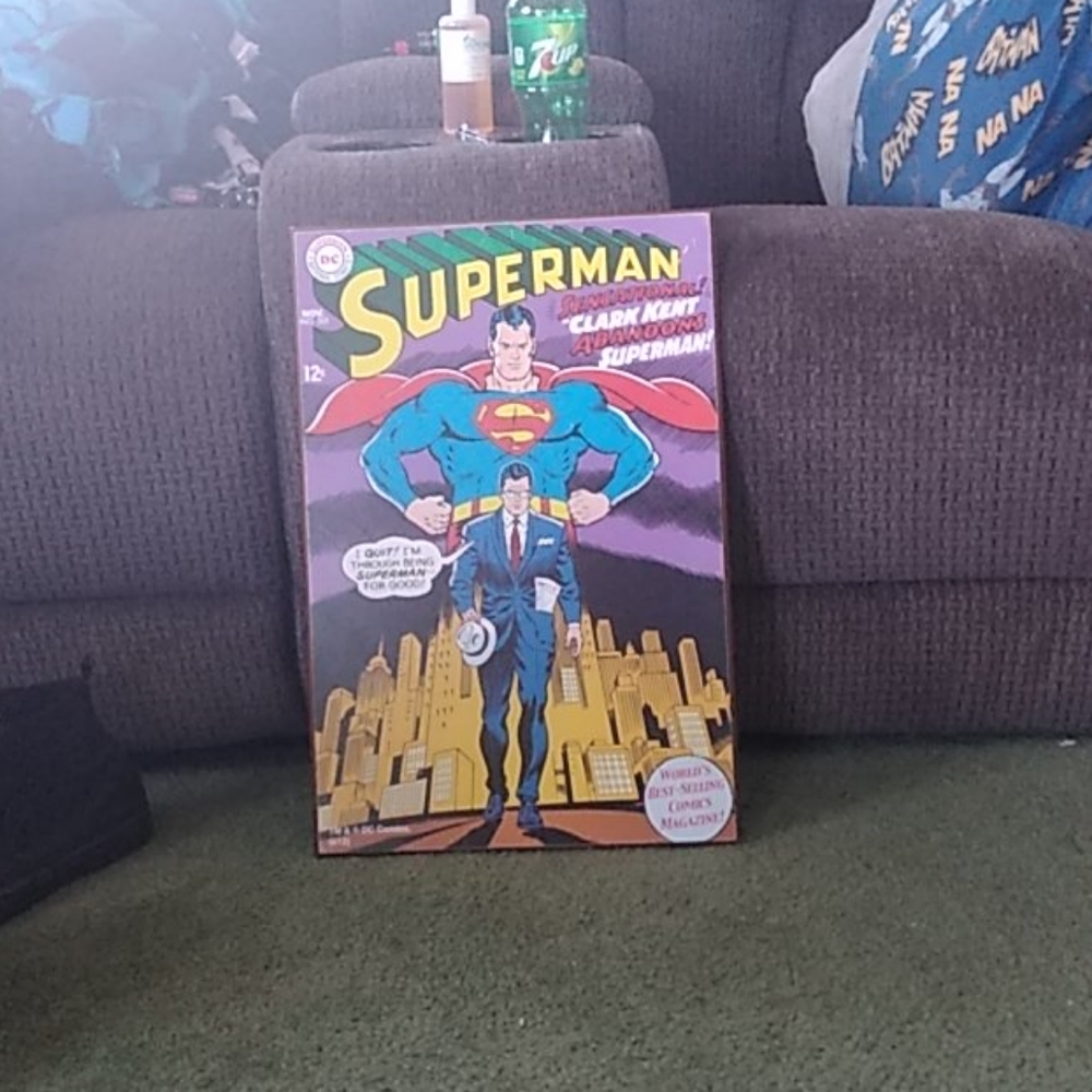 Superman Wood Art Plaque